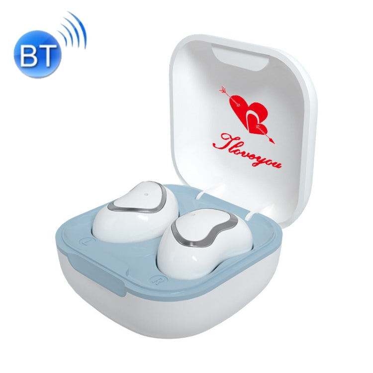 TWS-23 Wireless Sports Mini Bluetooth Earphone Semi-in-ore 5.1 Gaming Headset (Blanc)