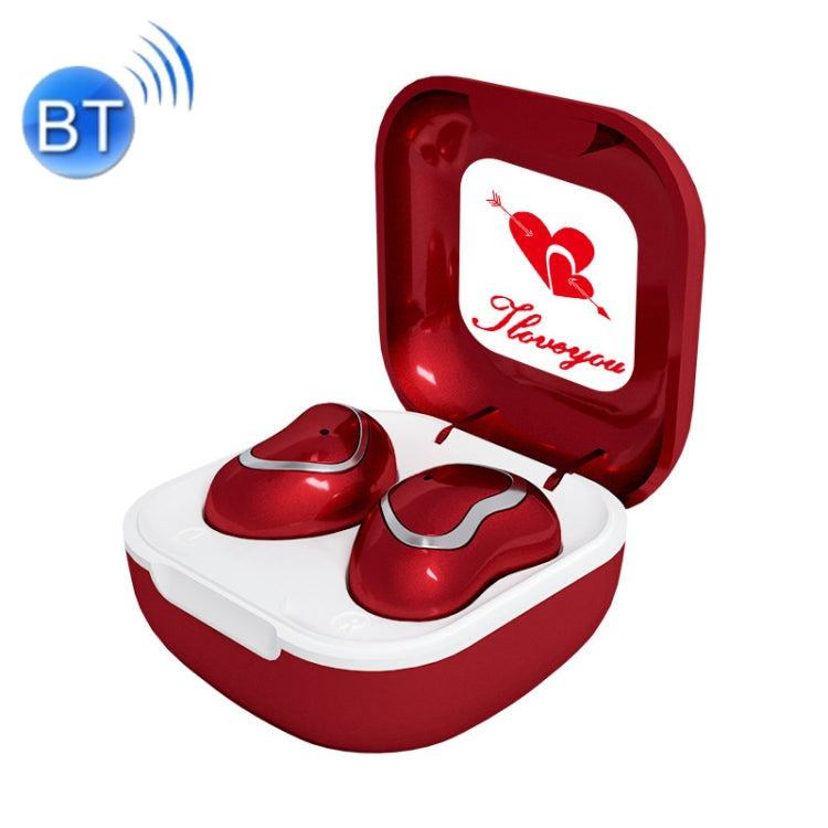 TWS-23 Wireless Sports Mini Bluetooth Earphone Semi-in-ore 5.1 Gaming Headset (Rouge)