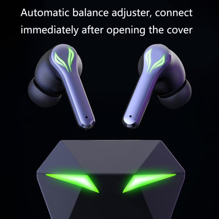 W-21 No Delay TWS Écouteur de jeu sans fil Bluetooth 5.1 avec lumière respiratoire (noir)