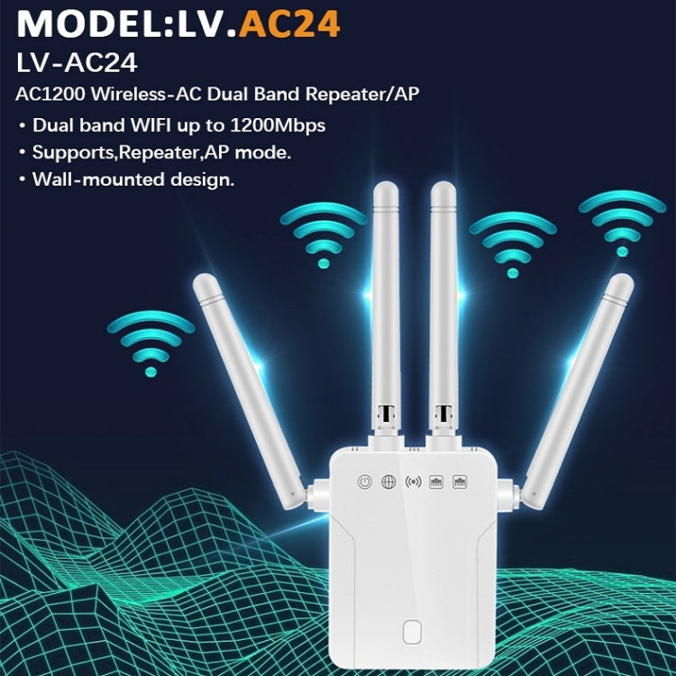 M-95B 300M Repeater Amplifier Wireless Signal Expansion Booster (White - UK)
