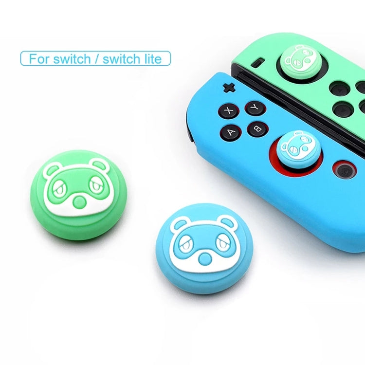 10 PCS Silikon Rocker Cap Button 3D Schutzkappe für Nintendo Switch / Lite Joycon (Rosa)