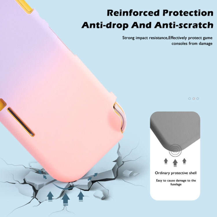 Coque de protection tout compris dégradée pour Switch Lite / Switch Mini (Rose Violet)