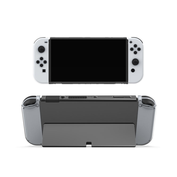 Transparent TPU Game Handle Crystal Case For Oled Switch Console (Transparent Color)