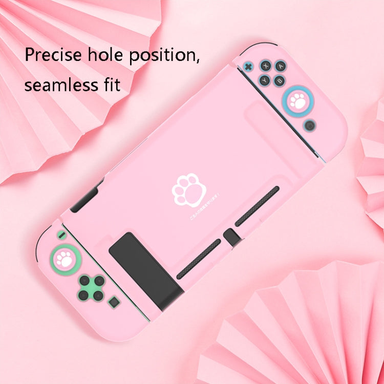 IINE L373 Plastic Case + Split Protective Cover + Rocker Cover For Nintendo Switch (Full Pink Set)