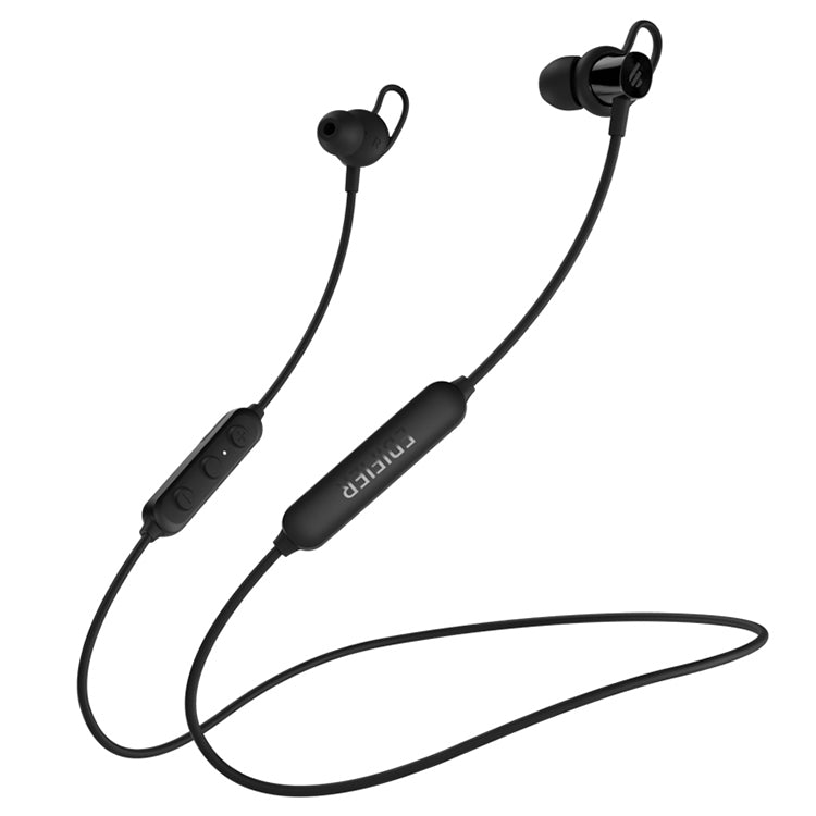 Edifier W200BT Classic Edition Sports Waterproof Neck Hanging Wireless Bluetooth Headset with Long Battery Life (Black)