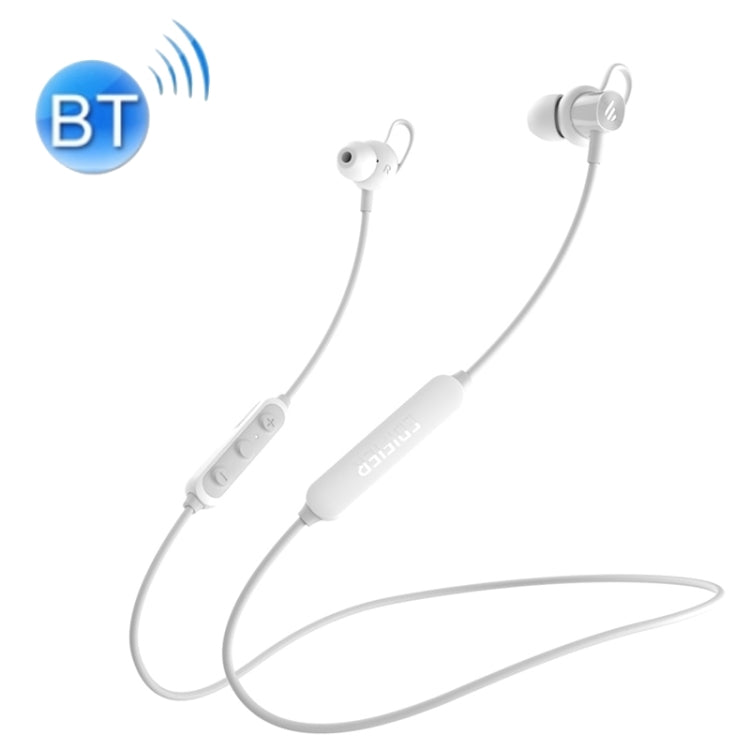 Edifier W200BT Classic Edition Wireless Bluetooth Neckband Waterproof Headphones with Long Battery Life (White)