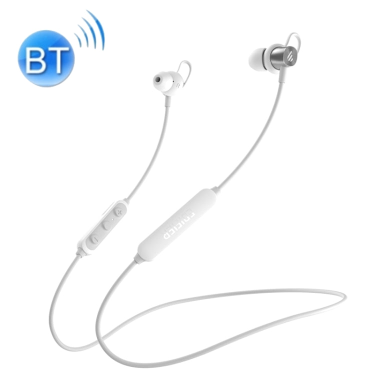 Edifier W200BT Classic Edition Sports Waterproof Neck Hanging Wireless Bluetooth Headset with Long Battery Life (Silver)