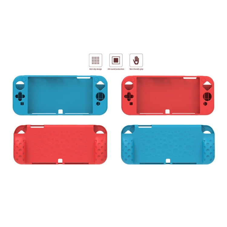 Dobe TNS-1135 Game Console Console Integrated Model All-inclusive Soft Slide Protective Case For Nintendo Switch Oled (Red)