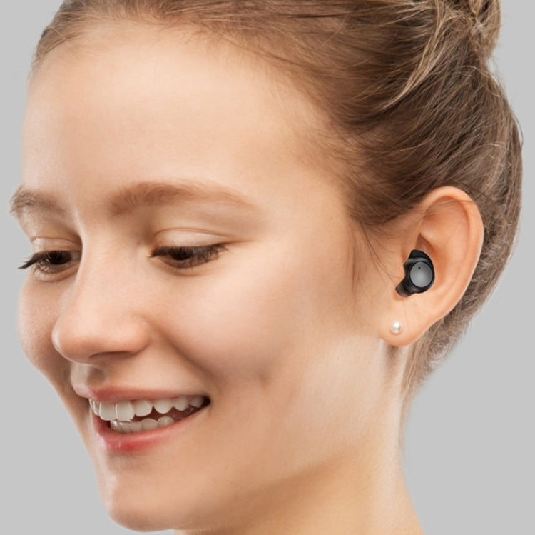 TWS-24 Bluetooth 5.0 Suppression du bruit sans fil Annulation étanche Contrôle tactile Mini écouteur Support Assistant vocal (Gris)