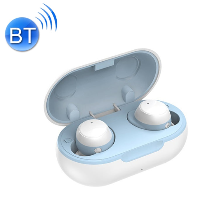 TWS-22 Bluetooth 5.0 Sports In-Ear Waterproof Noise Canceling Touch Control Mini Headphones (White)