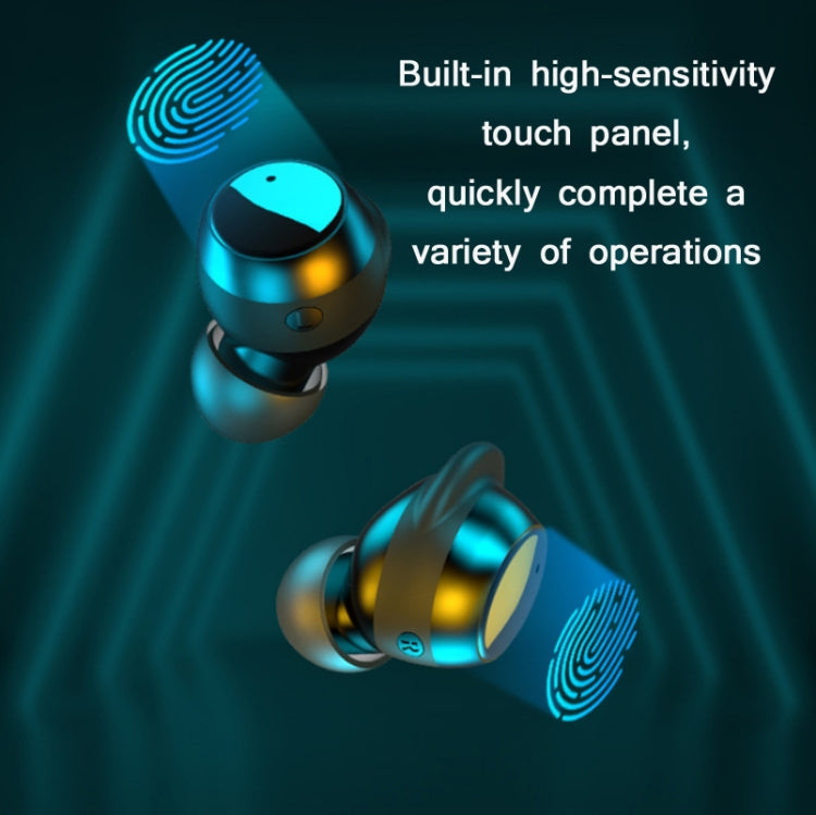 TWS-22 Bluetooth 5.0 In-Ear Sports Étanche Antibruit Touch Control Mini Écouteurs (Orange)