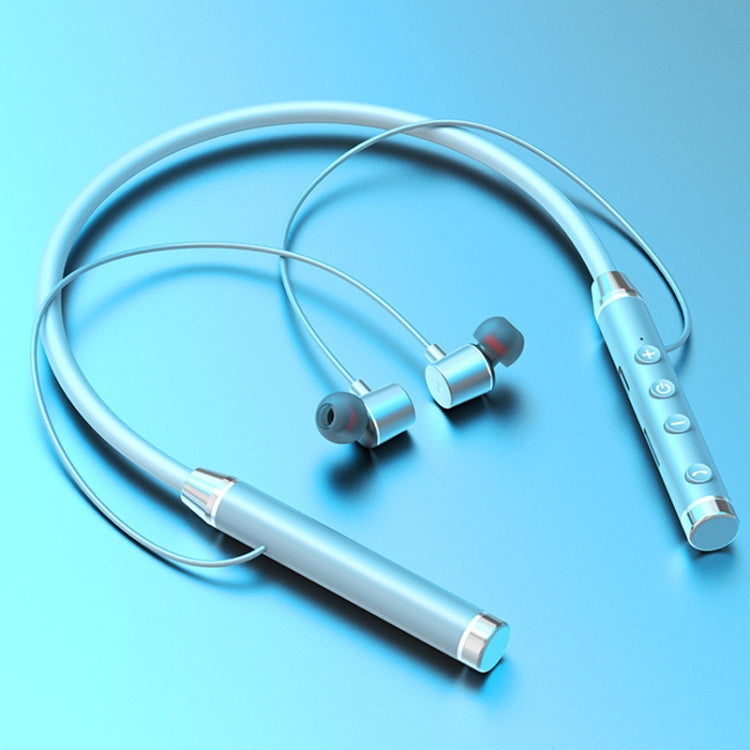 D08 Bluetooth 5.2 Auriculares Inalámbricos Deportivos para Auriculares con cuello en el Oído (Blanco)