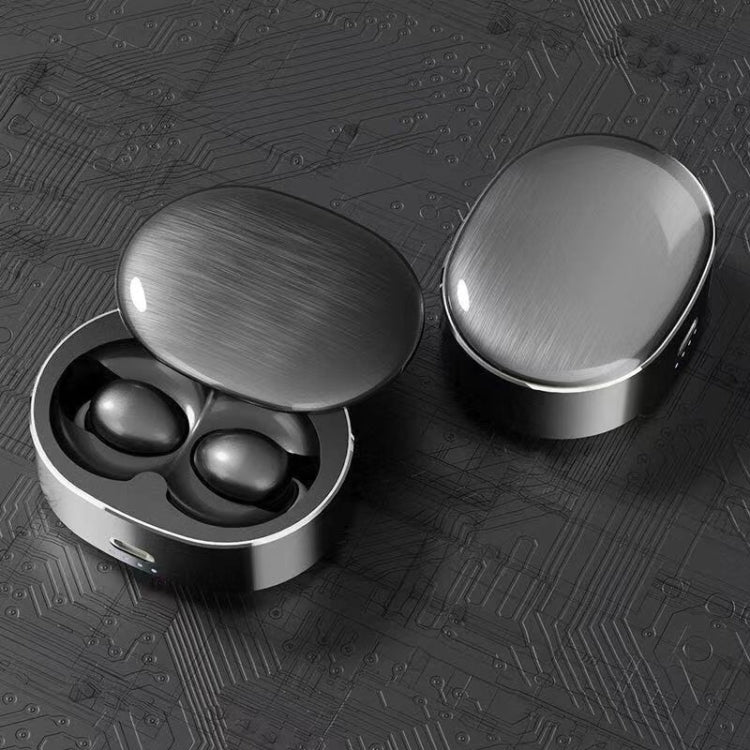 Mini écouteurs Bluetooth Mini Airs avec boîtier de chargement rotatif (noir)