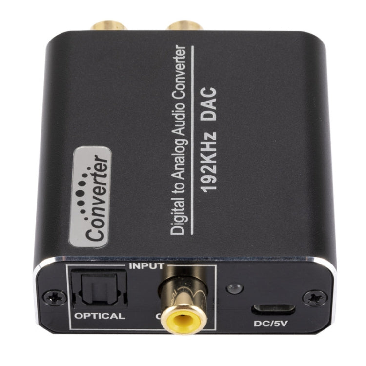 YP018 Digital al análogo convertidor de Audio anátamo + Cable USB + Cable de fibra Óptica