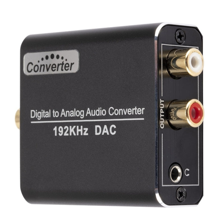 YP018 Digital al análogo convertidor de Audio anátamo + Cable USB + Cable de fibra Óptica