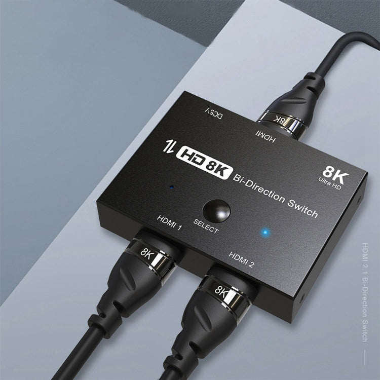 F0301 HDMI 2.1 Switcher de dos vías PS5 dedicado a dos en dos conmutador de alta definición