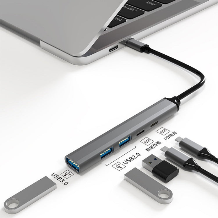 U5 Type-C Extender USB3.0 Splitter Multi-Port Expansion Dock nombre d'interfaces : 5 en 1 (Type-C)