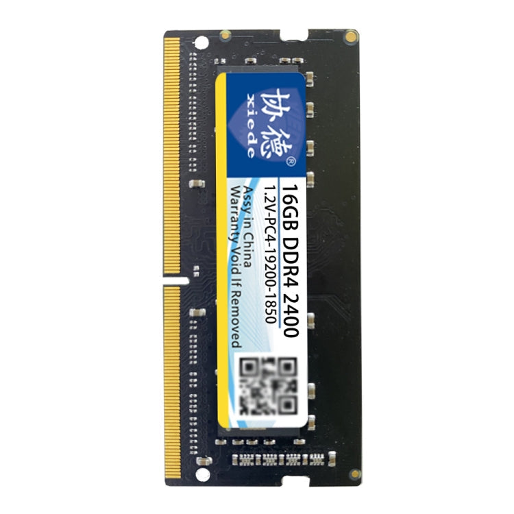 Xiede X062 DDR4 NB 2400 Rams complets pour ordinateur portable Capacité de mémoire : 16 Go