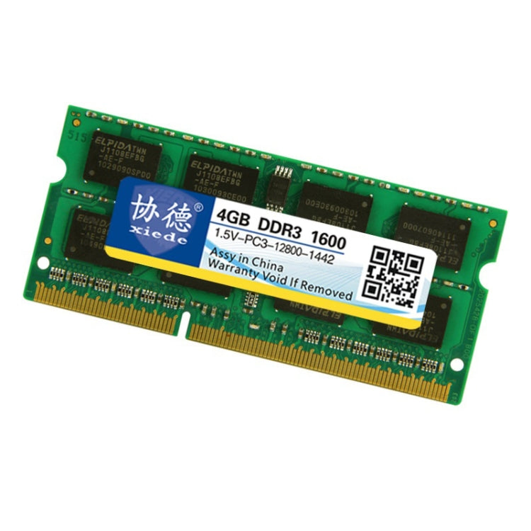 Xiede X046 DDR3 NB 1600 Portátido Completo RAMS Capacidad de memoria: 4GB