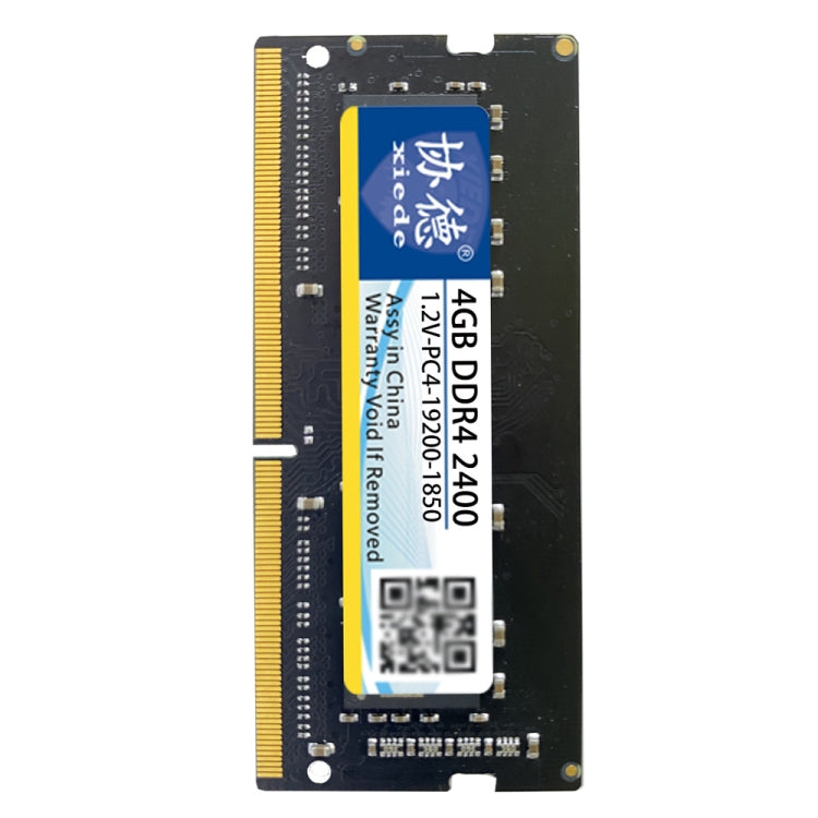 Xiede X060 DDR4 NB 2400 COMPATIBILITÉ CAPACITÉ DE MÉMOIRE RAMS COMPLÈTE : 4 Go