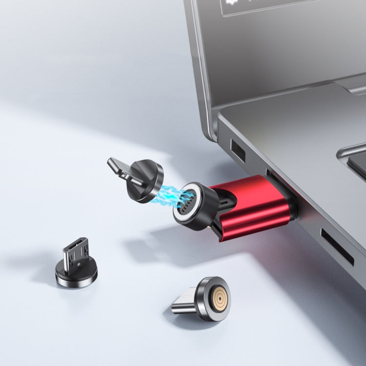 Adaptateur magnétique USB portable Couleurs aléatoires Modèle de livraison : Fonction de données (3 en 1)