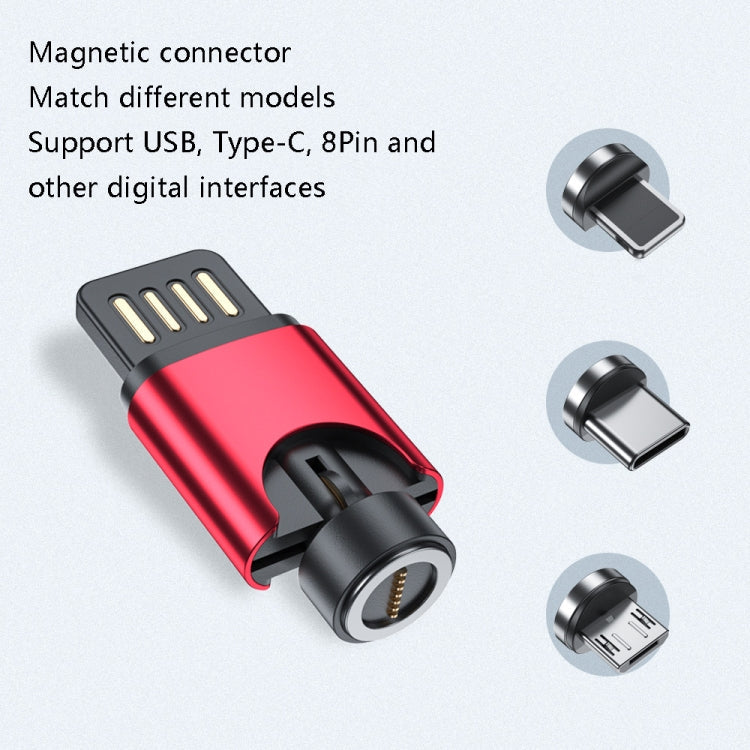 Modèle de livraison de l'adaptateur magnétique portable USB Couleurs aléatoires : Fonction de charge (3 en 1)