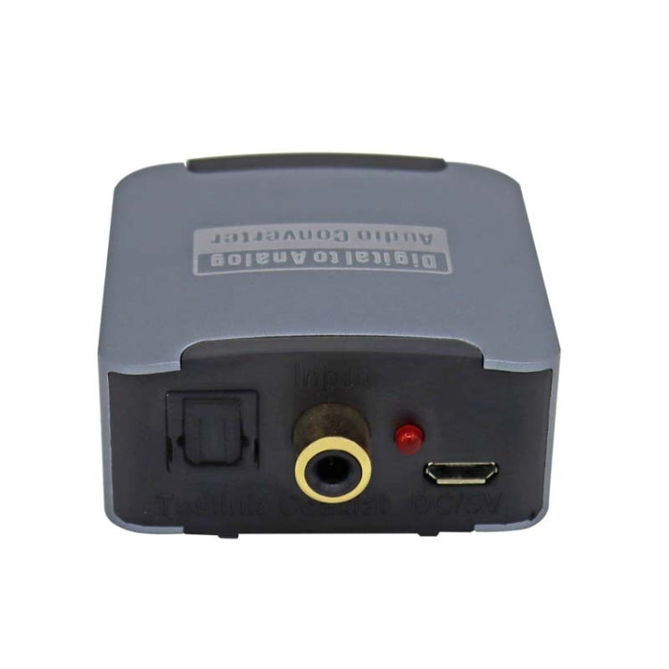 Convertidor de Audio coaxial de fibra Óptica Digital YQ-080 interfaz: host + Cable de Alimentación USB + Cable de fibra Óptica + Cable coaxial + Cable AV