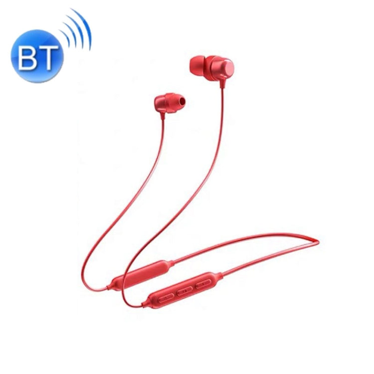 Havit i30 Mini oreillette Bluetooth magnétique de sport montée sur le cou (rouge)