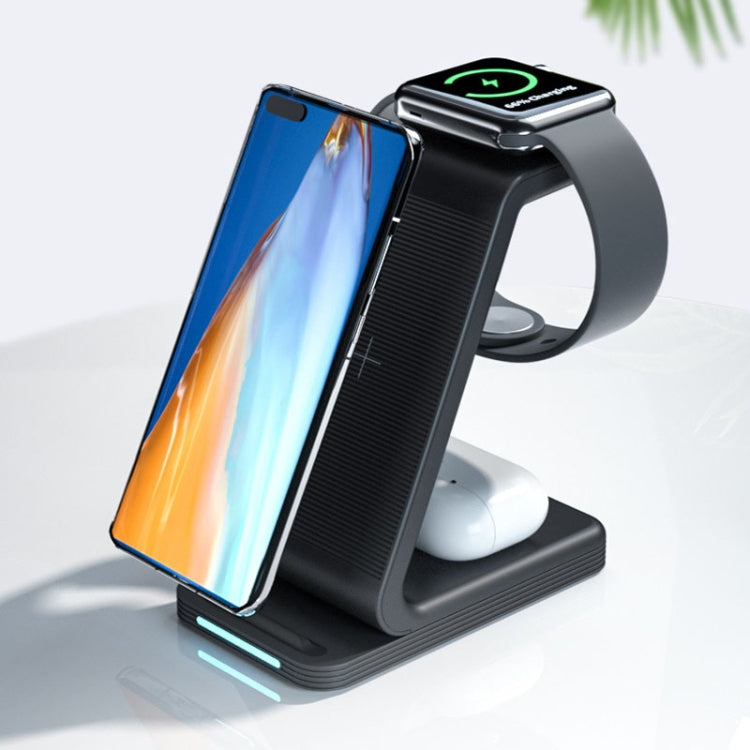 D2 3 in 1 15W Wireless Vertical Charger (Black)