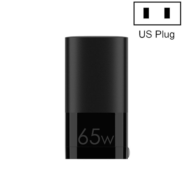 Qgeem QG-Chgan01 65W 3 in 1 Gallium Nitride PD3.0 Charger Style: US Plug (Black)
