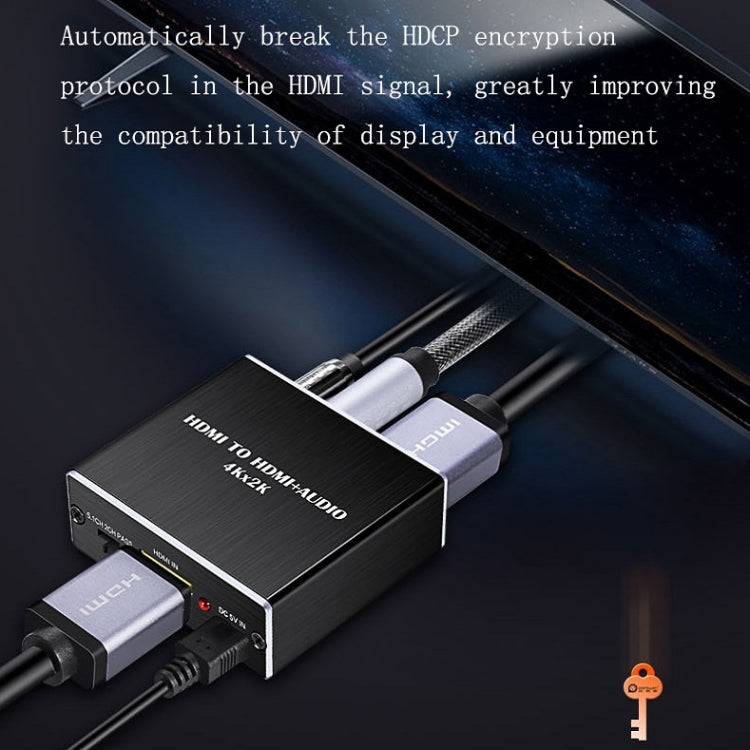 HDMI to HDMI Audio Splitter + Audio (Black)
