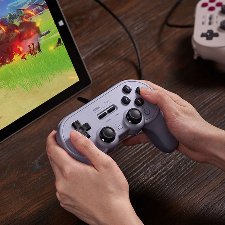 Manette filaire 8bitdo Pro 2 pour Switch (Gris)