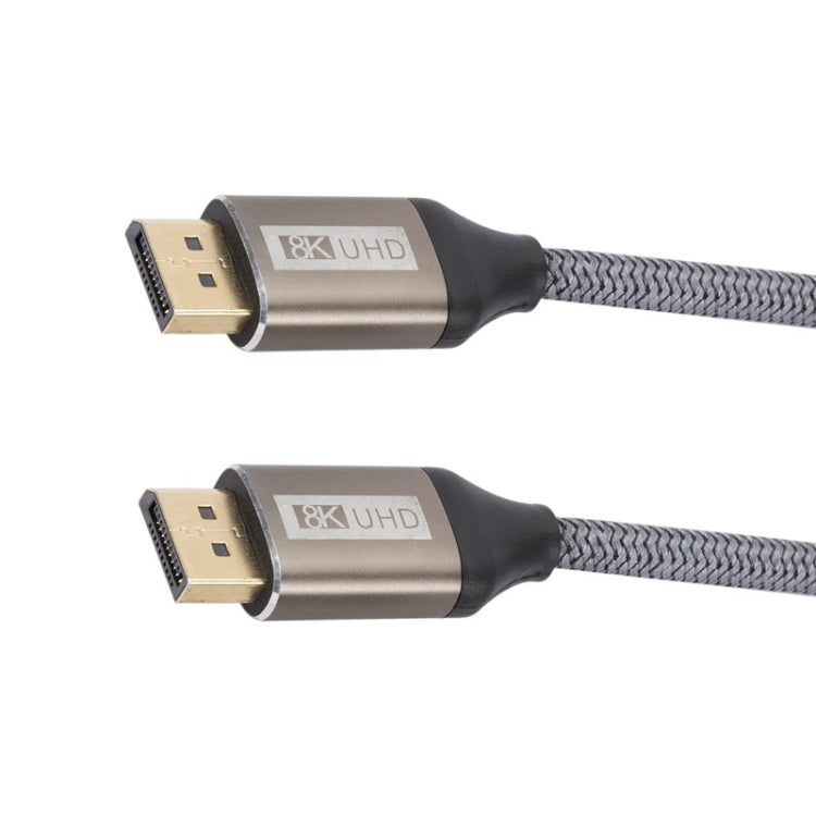 DP032 Computer 8K HD DP Connection Cable length: 1m (Silver Grey)