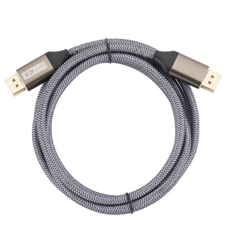 DP032 Ordinateur 8K HD Connexion DP Longueur du câble : 1 m (Gris argenté)