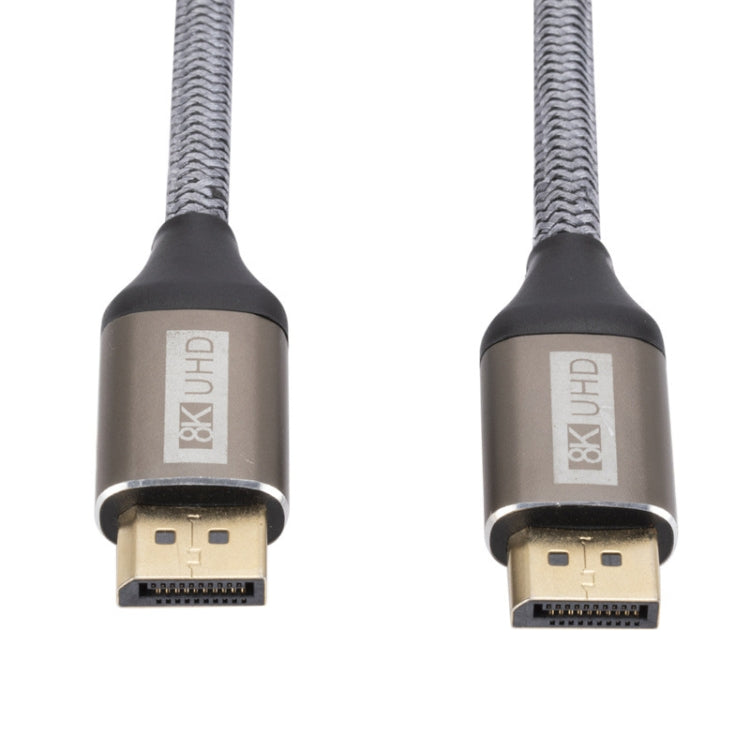Cable de conexión DP032 Computer 8K HD DP longitud: 5m (Gris Plateado)