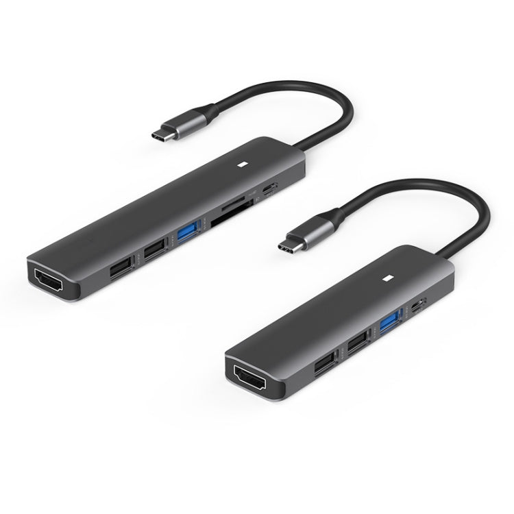 Azulendless Type-C+USB 3.0 / 2.0+HDMI4K Hub Especificación: 7 en 1