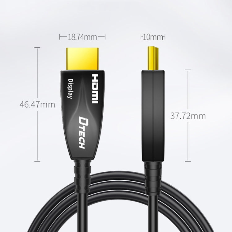 DTech HDMI 2.0 Versión Fiber Optical Línea 4K 60Hz Cableado de ingeniería de televisión de Pantalla Grande longitud: 2m
