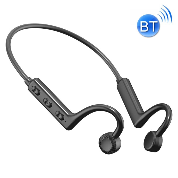 KS-19 Auriculares Bluetooth Continuación Auriculares de negocios de cuello colgante (Negro)