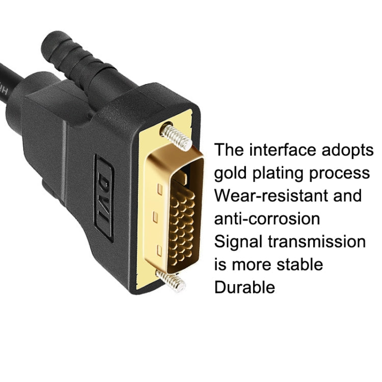 DTech HDMI a DVI Línea de conVersión I24+1 Proyector de conVersión de dos vías Línea HD longitud: 3M