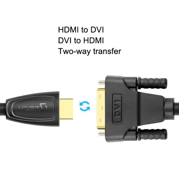 Ligne de conversion DTech HDMI vers DVI I24 + 1 Projecteur de conversion bidirectionnelle Longueur de la ligne HD: 15 m