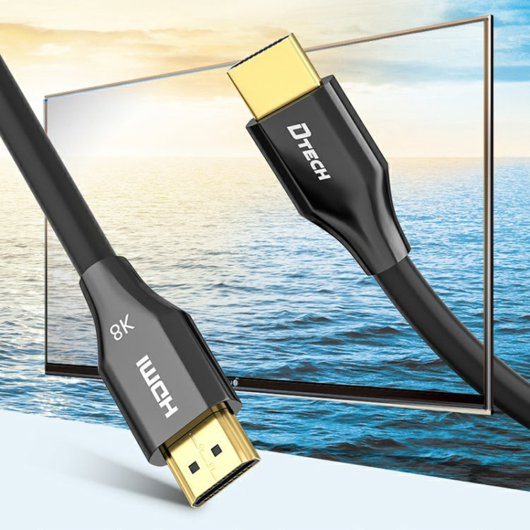 DTech HDMI 8K 60Hz HD fibre optique ligne affichage TV projecteur ligne d'extension 1M