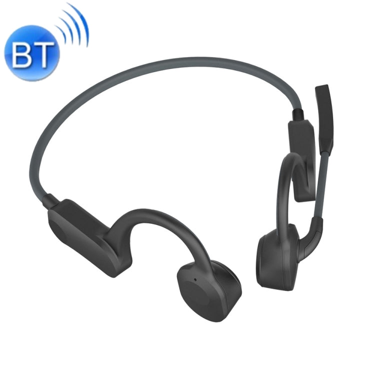 GCRT-X100 Casque Bluetooth étanche à conduction osseuse avec microphone (noir)
