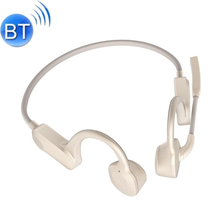 GCRT-X100 Casque Bluetooth étanche à conduction osseuse avec microphone (Blanc)