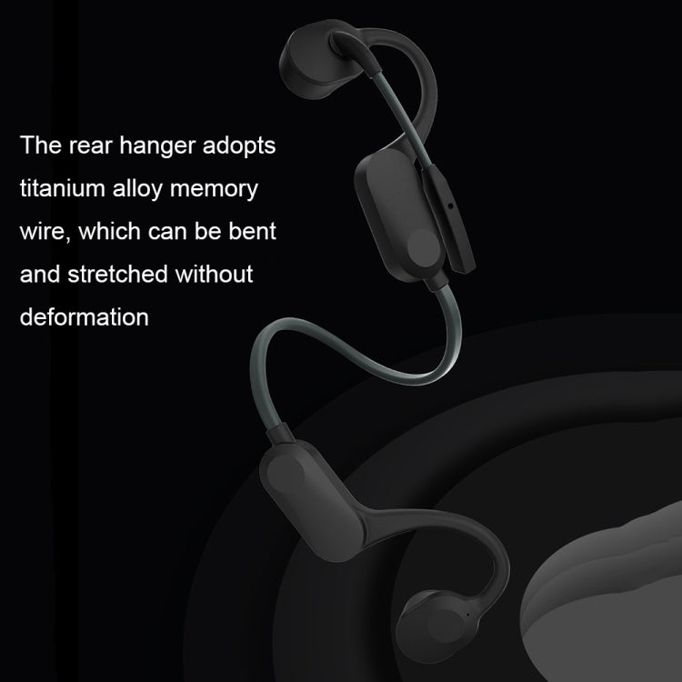 GCRT-X100 Waterproof Bone Conduction Bluetooth Headphones with Microphone (Black)