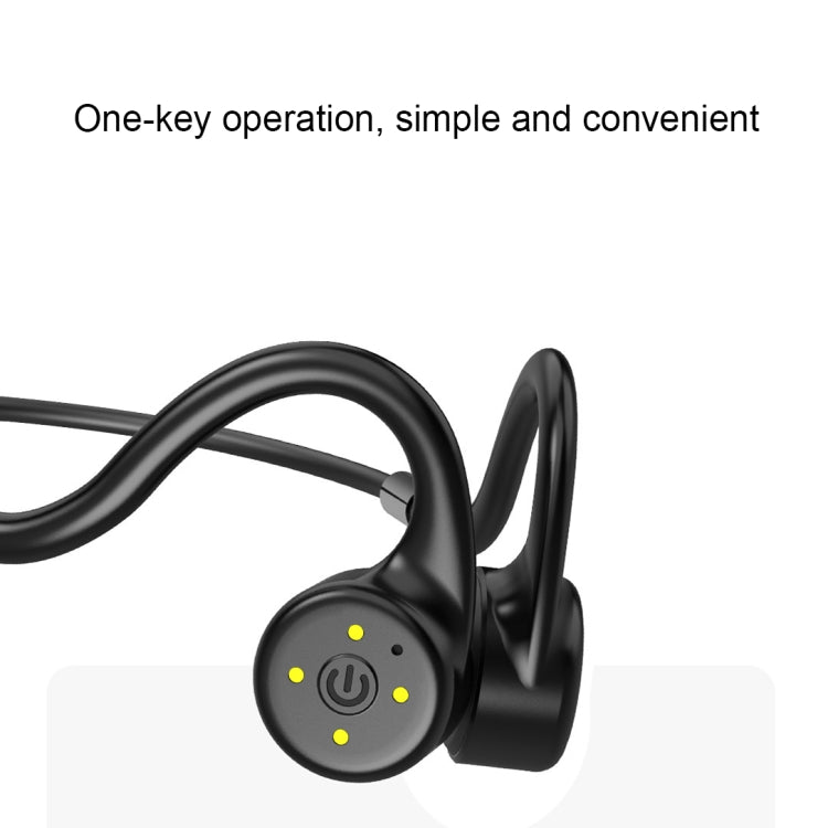 X5 Magnetic Charging Bone Conduction Bluetooth Headphone (Black)