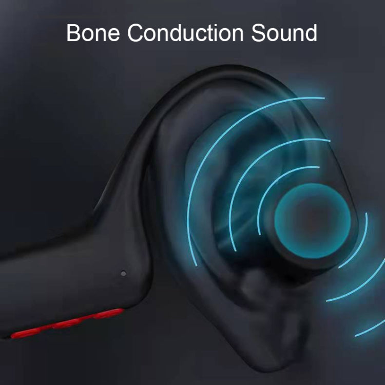 GCRT-X6 Earhook Bone Conduction Sports Casque Bluetooth (Noir)