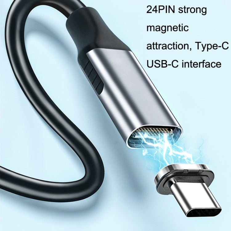 CC25 24Pin Dual Type-C / USB-C Câble de données magnétique à charge rapide Style: Tête magnétique