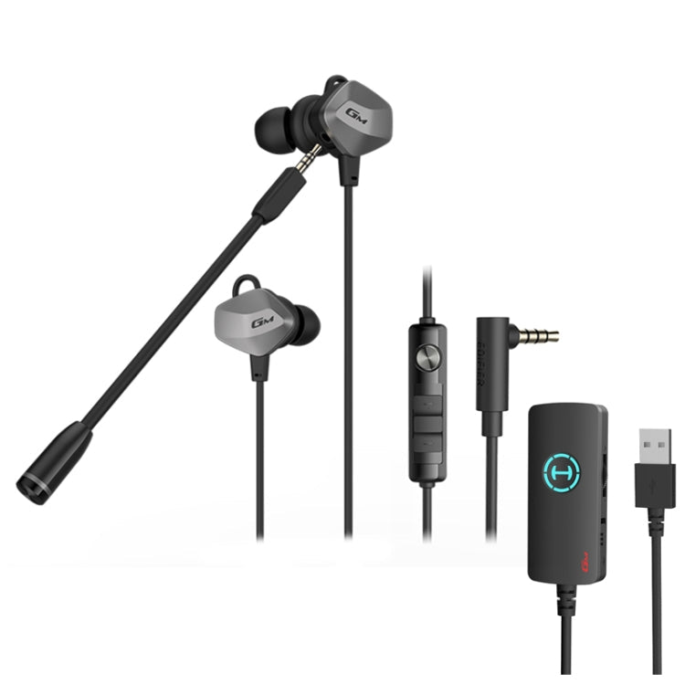 Edifier HECATE GM430 RGB Tarjeta de Sonido 7.1 Sonido envolvente Auriculares profesionales para juegos Longitud del Cable: 1.3 m (Negro)