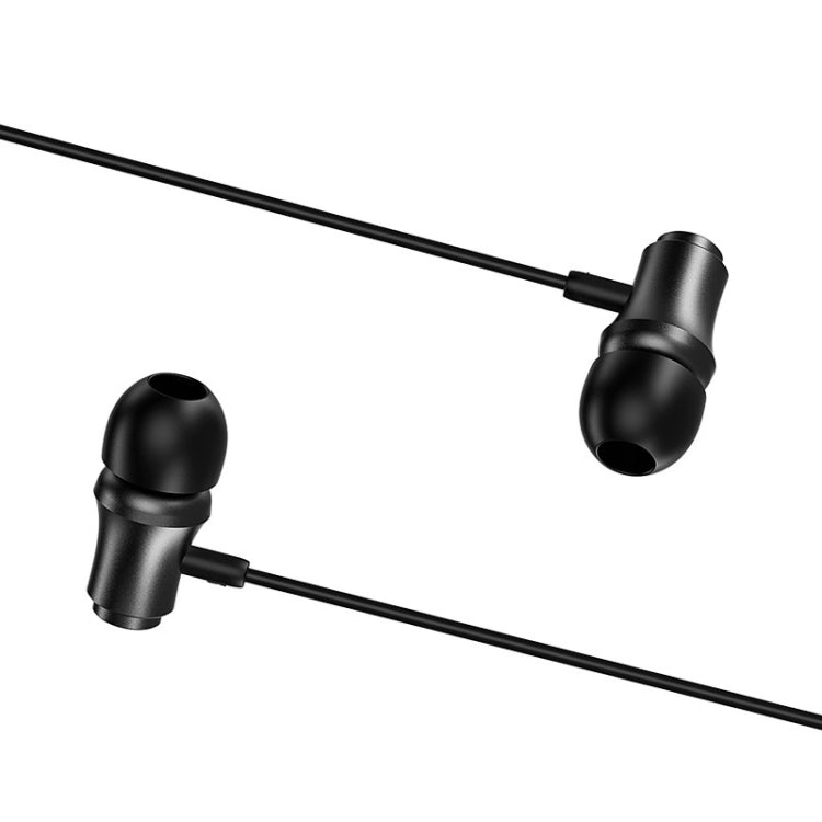 BOrofone BM29 Auriculares intrauditivos Universales gratificados de 3.5 mm con Micrófono y Control de línea (Negro)