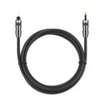 Cable de Audio Óptico Digital EMK OD6.0mm de 3,5 mm Toslink a Mini Toslink, Longitud 1 m